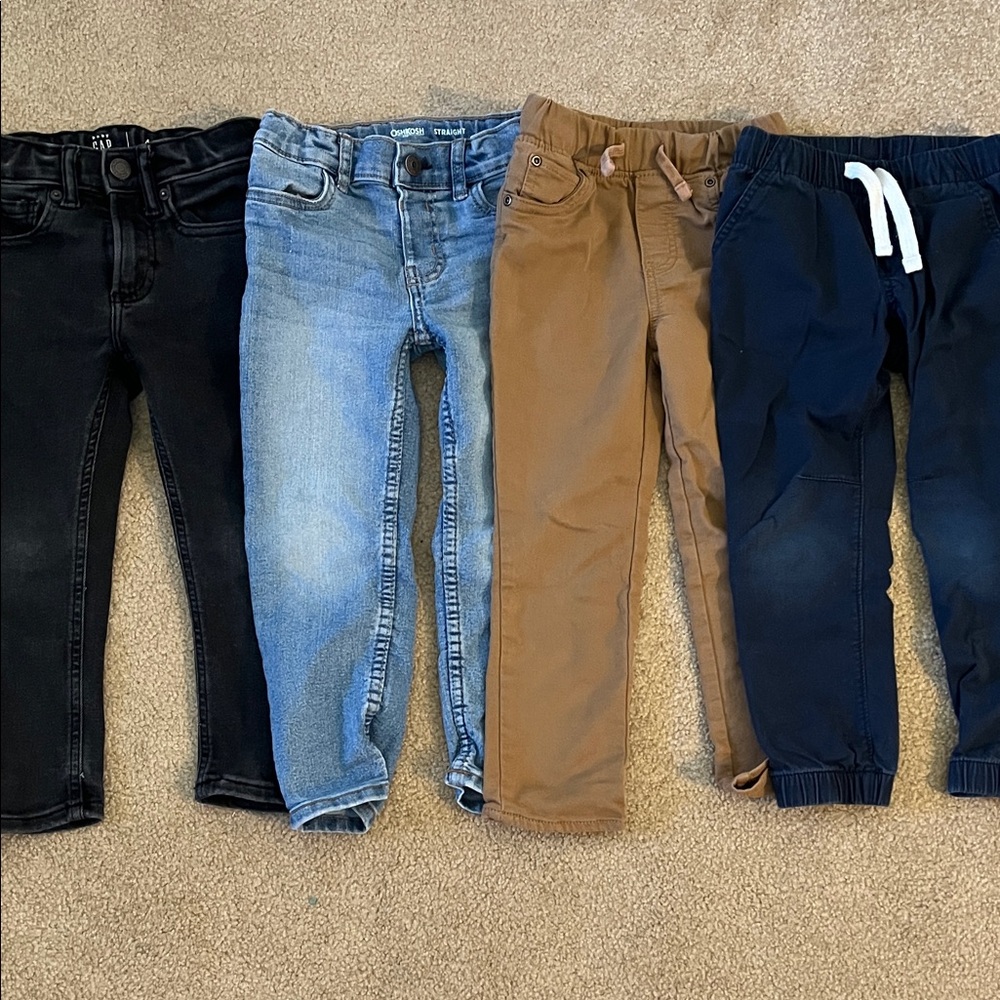 Boys Jeans Set - Black, Blue, Brown